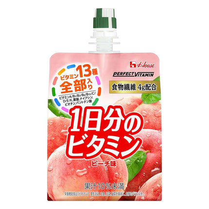 パーフェクトビタミン 1日分のビタミンゼリー ピーチ 180g