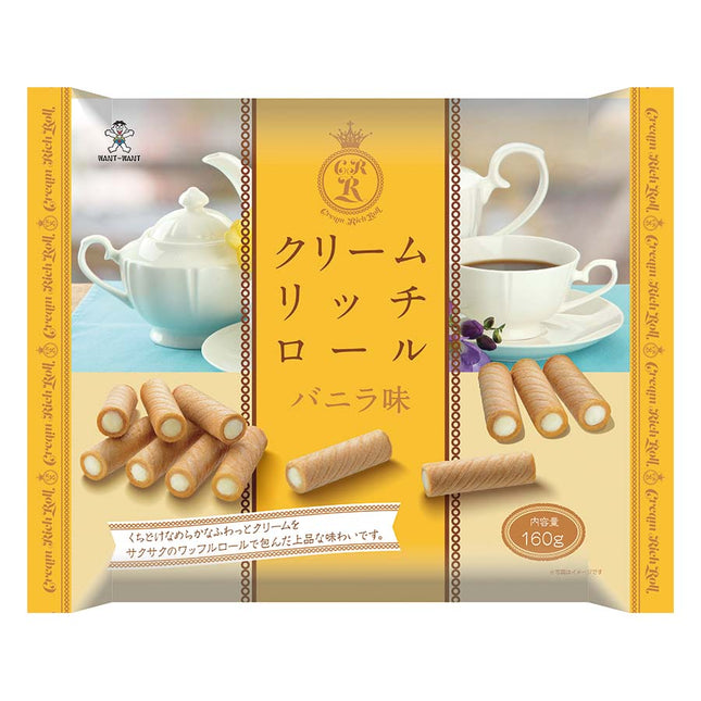 クリームリッチロール バニラ味 160g