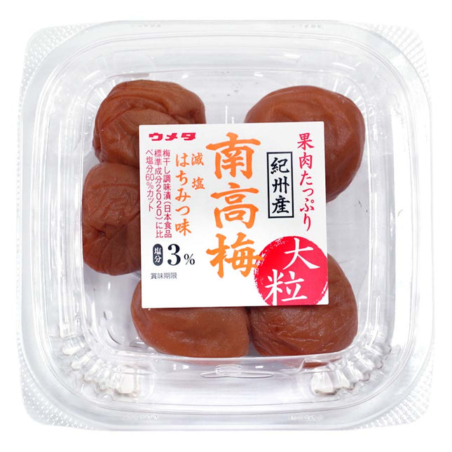 オーケー 紀州産南高梅 大粒 減塩はちみつ味 塩分3% 140g