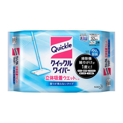 クイックルワイパー 立体吸着 ウエットシート 32枚
