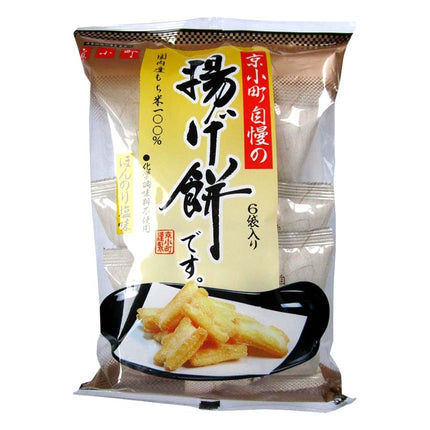 京小町自慢の揚げ餅です。ほんのり塩味 18g×6袋