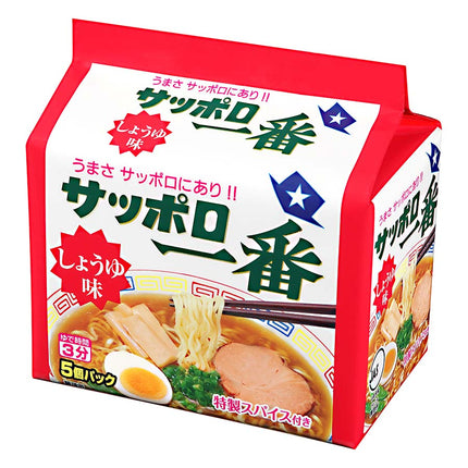 サンヨー食品 サッポロ一番 しょうゆ味 100g×5食パック