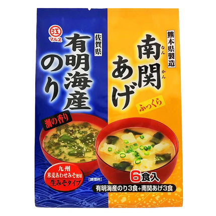 マルヱ 南関あげと有明海産のりのみそ汁 6食
