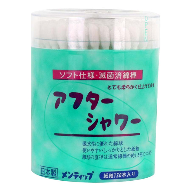 メンティップ アフターシャワー綿棒 120本入