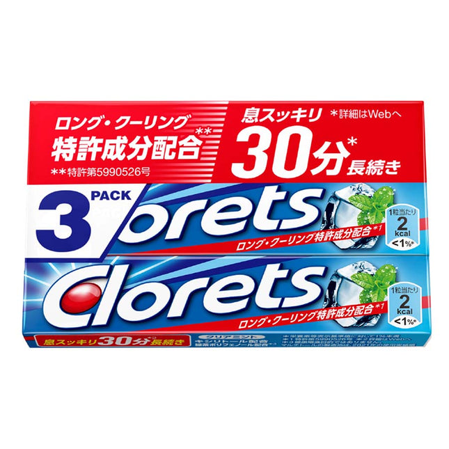 クロレッツ クリアミント 14粒×3
