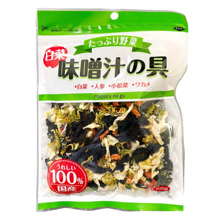 吉良食品 たっぷり野菜 白菜味噌汁の具 55g