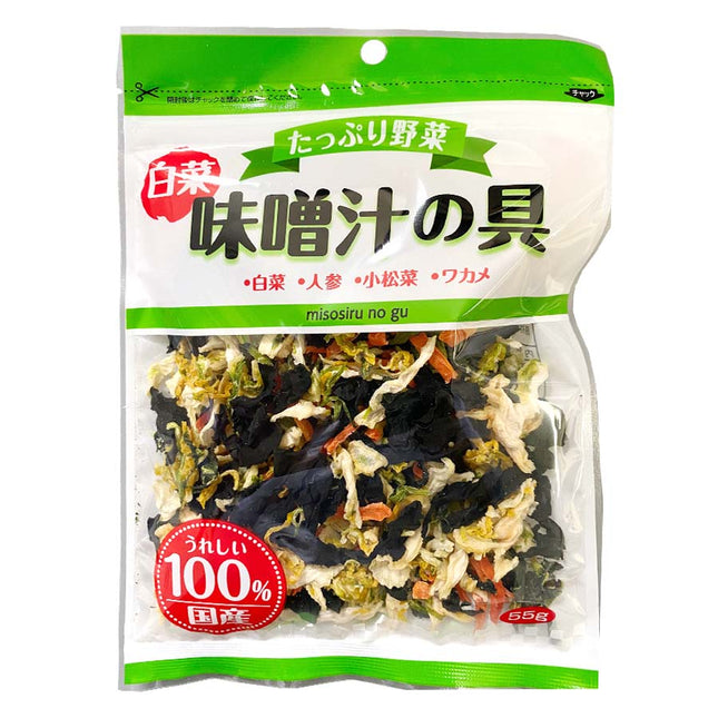 吉良食品 たっぷり野菜 白菜味噌汁の具 55g