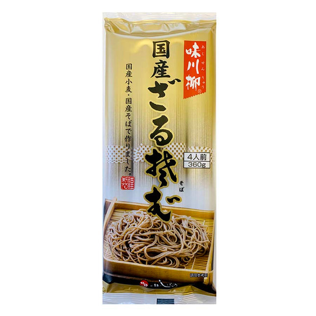 味川柳 国産ざるそば 90g×4束 360g