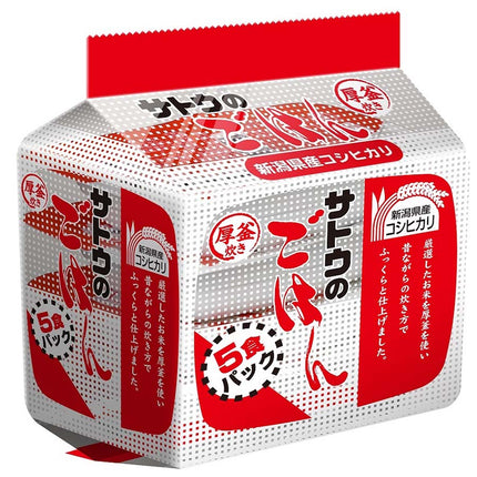 新潟県産コシヒカリ 200g×5食パック